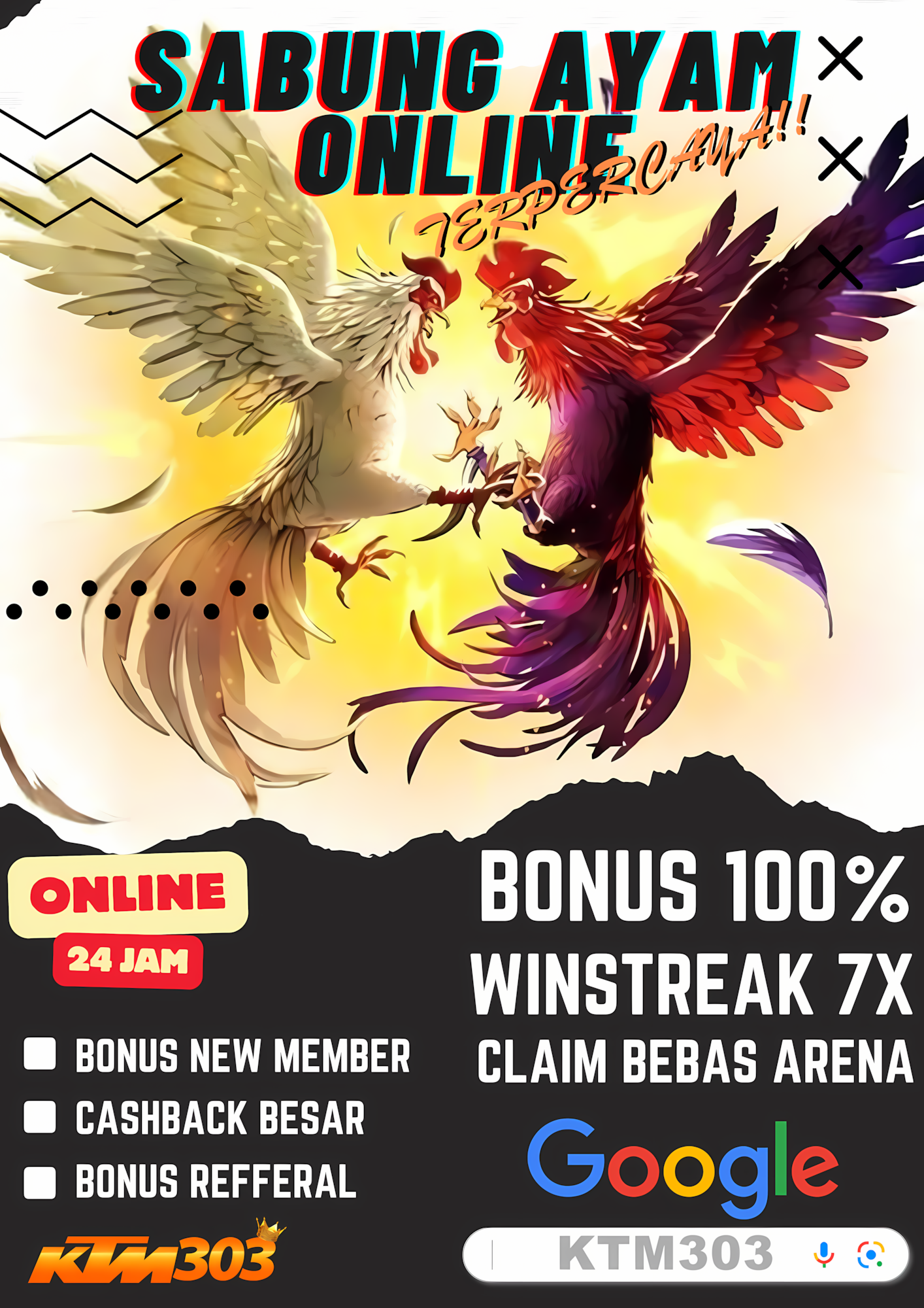 KTM303: Platform Resmi Agen Situs Judi Sabung Ayam Online Arena Wala Meron Live 24 Jam Tepercaya 2025