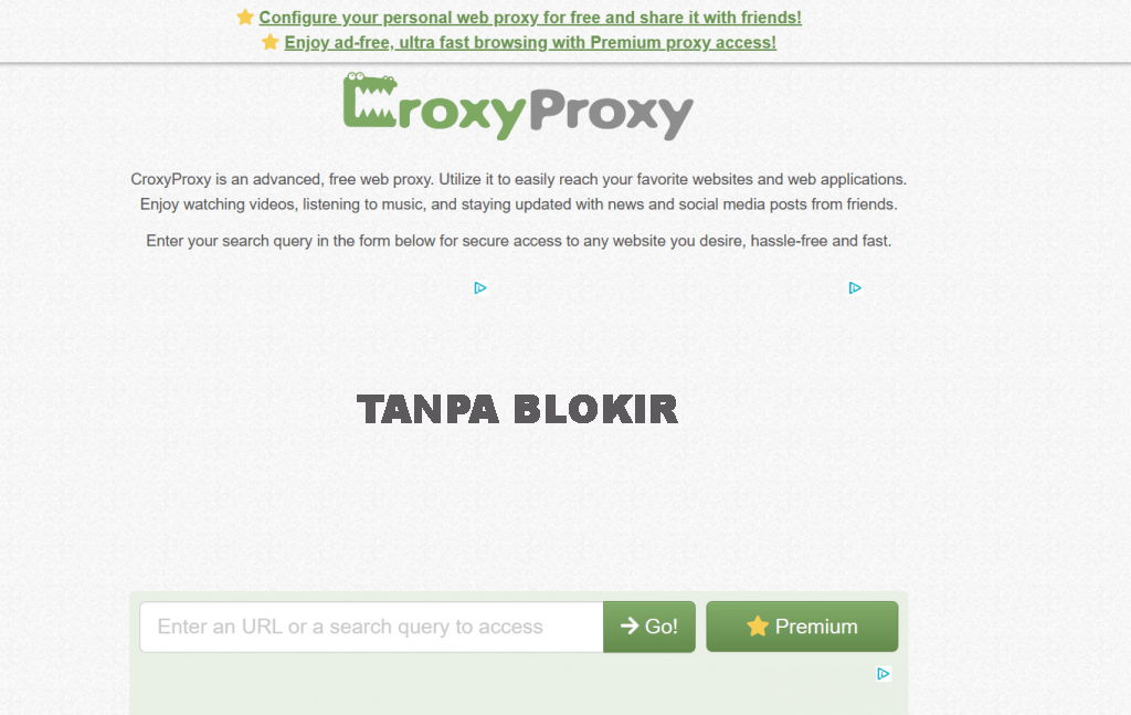 Croxyproxy : Free Proxy Web Anti Blokir Bebas Internet Tercepat 2025